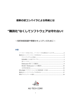 最新の逆コンパイラによる脅威とは &ldquo;難読化&rdquo;なくしてソフトウェアは守れない!