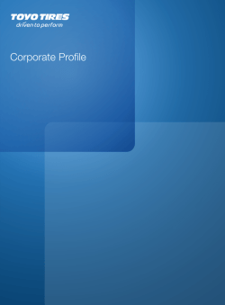 会社案内（PDF/1614KB） - TOYO TIRES企業サイト｜東洋ゴム工業