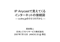 a.dns.jpのクエリログから