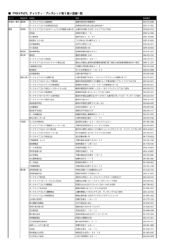 110428 『PRAY FAST』チャリティ・ブレスレット取り扱い店舗一覧.numbers