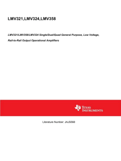 LMV321/358/324 シングル/ デュアル/ クワッド低電圧、フルスイング