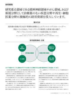 研究開発 - 大日本住友製薬株式会社