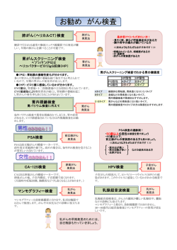 お勧め がん検査