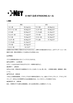 D-NET グラップリングルール