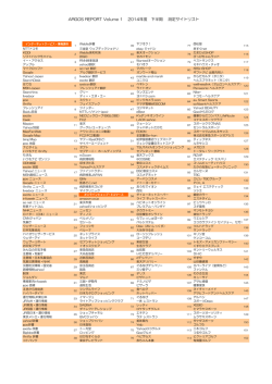 測定サイトリスト - アルゴスサービスジャパン株式会社