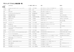 「ダイニング・アクセス」対象店舗一覧