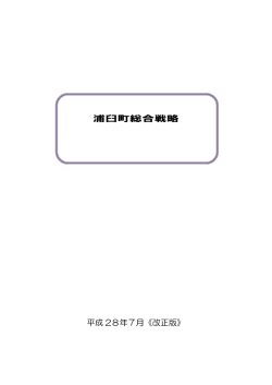 浦臼町総合戦略 平成 28年7月《改正版》