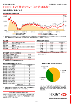 HSBC インド株式ファンド（3ヶ月決算型）