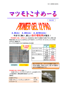 Vol.61：新規油剤増粘剤
