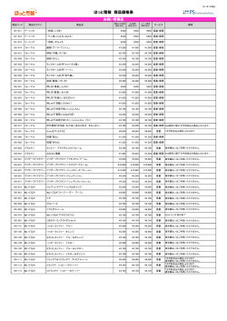 ほっと電報 商品価格表
