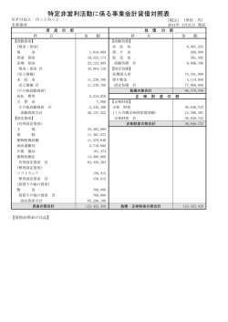 決算報告書 - NPO法人 ほっとねっと