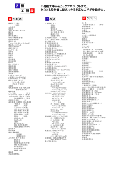 種 工 各 種 表