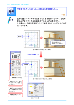 Page 1 FAQ ARCHITREND Z （No.017307） ？ ！ 平面図で入力した