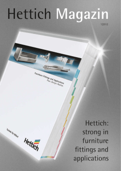 Hettich Magazin 1/2012