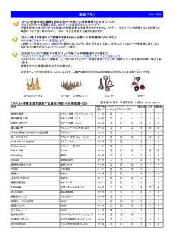 (=ミュージックベル)レンタル 楽曲リスト