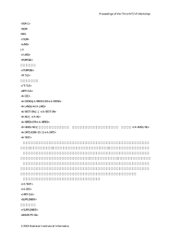 The Third NTCIR Workshop, Sep