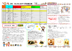 2月 わいわいおやつだより