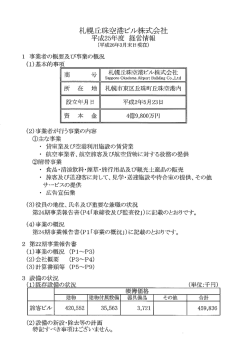札幌丘珠空港ビノレキ末式会社