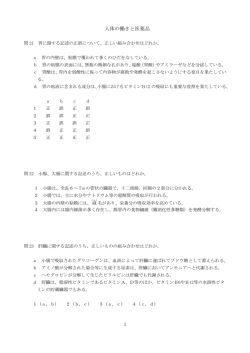 人体の働きと医薬品