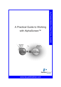 AlphaScreenガイドブック - 株式会社パーキンエルマージャパン