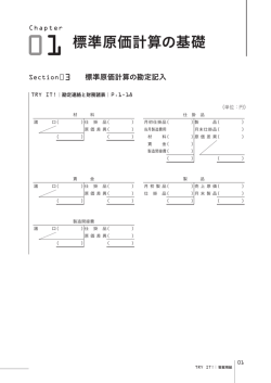 標準原価計算の基礎
