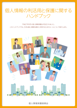 個人情報の利活用と保護に関するハンドブック(PDF：6676KB)