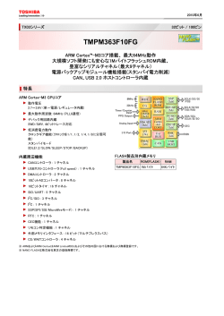 製品サマリーカタログ TMPM363F10FG