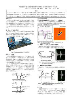 非接触空中超音波探傷試験の新素材、自動車部品等への応用