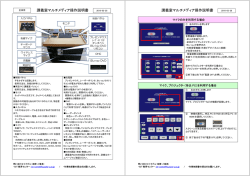 講義室マルチメディア説明書