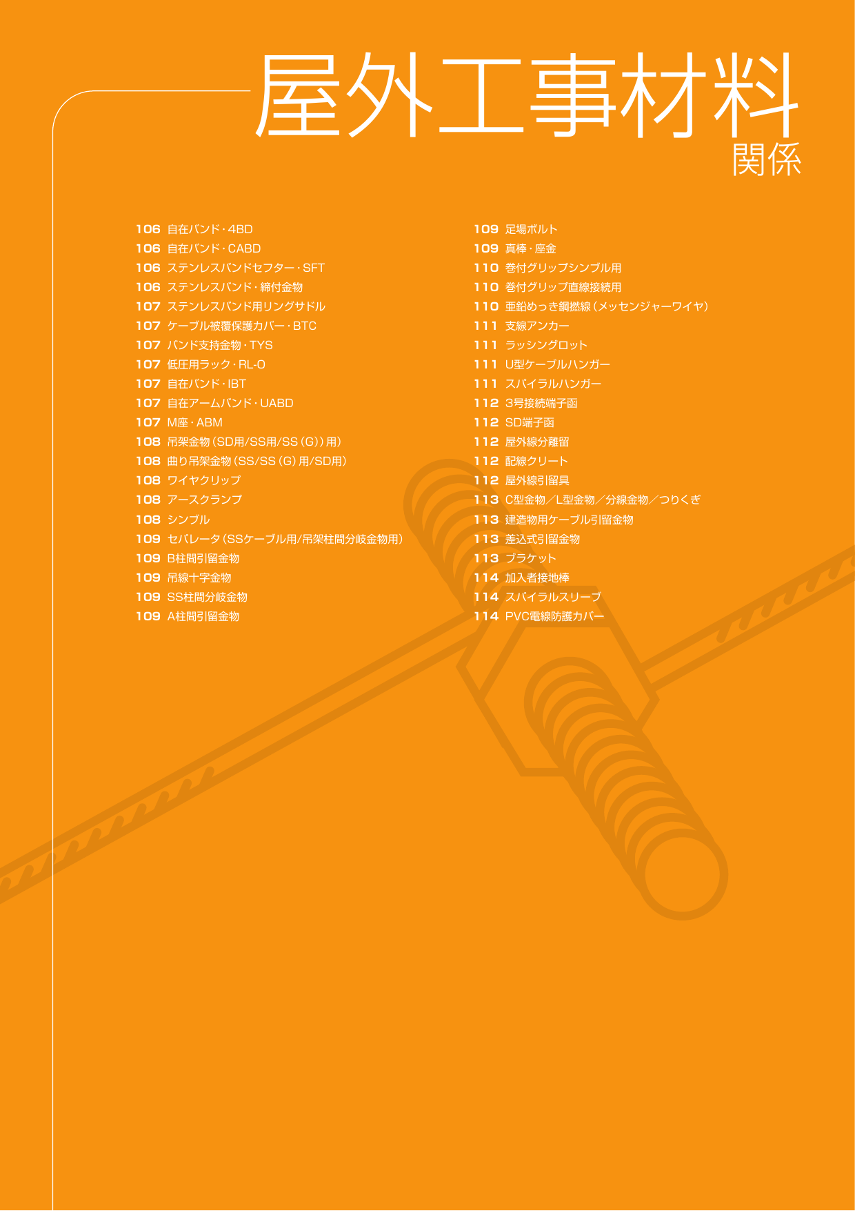 屋外工事材料関係