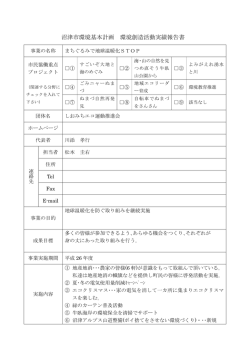 沼津市環境基本計画 環境創造活動実績報告書