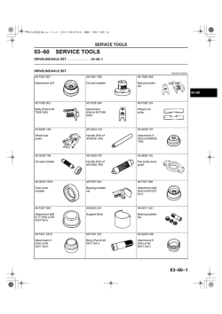 SERVICE TOOLS
