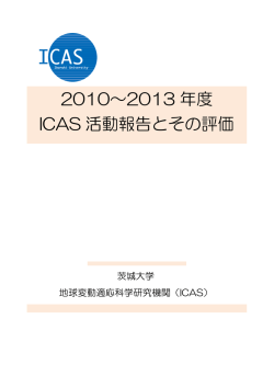 2010～2013 年度 ICAS 活動報告とその評価