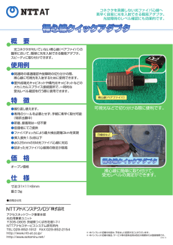 裸心線クイックアダプタ