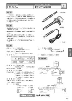 PT3000A 電子式圧力伝送器