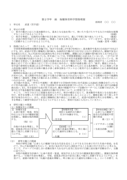 （2年）保健体育科