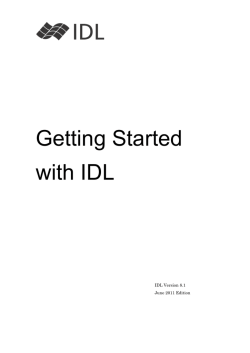 Getting Started with IDL8.1
