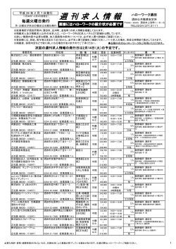 週刊求人情報