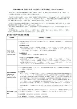 中国へ輸出する為の行政許可制度 - JET 一般財団法人 電気安全環境