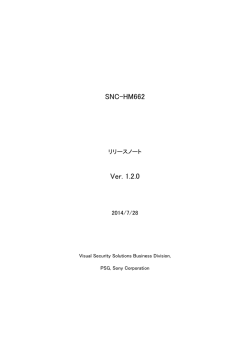 SNC-HM662 Ver. 1.2.0