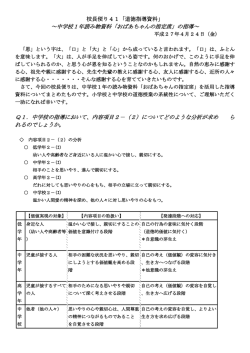 ～中学校1年読み物資料「おばあちゃんの指定席」の指導～ Q1．中学校