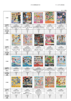 カプセル即納商品在庫一覧 ドリームカプセル株式会社 2016/12/15更新