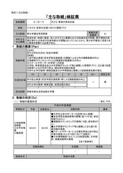 青少年健全育成事業