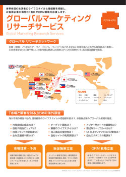 グローバルマーケティング リサーチサービス