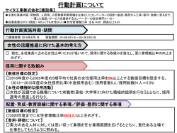 の行動計画を更新しました。