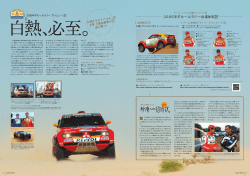 2006年ダカールラリー出場体制