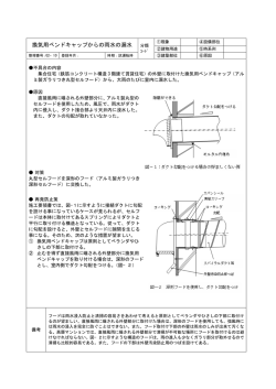 換気用ベンドキャップからの雨水の漏水