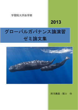 2013年度ゼミ論文集