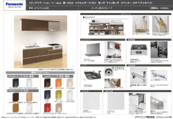 V－style 扉：VE20 エクセルダーク（ED） 取っ手：ライン取っ手 カウンタ