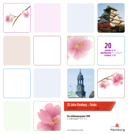 20 Jahre Hamburg &ndash; Osaka